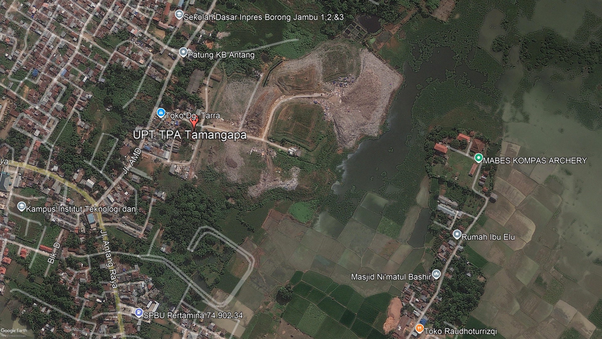 Citra Satelit TPA Tamangapa Tahun 2012