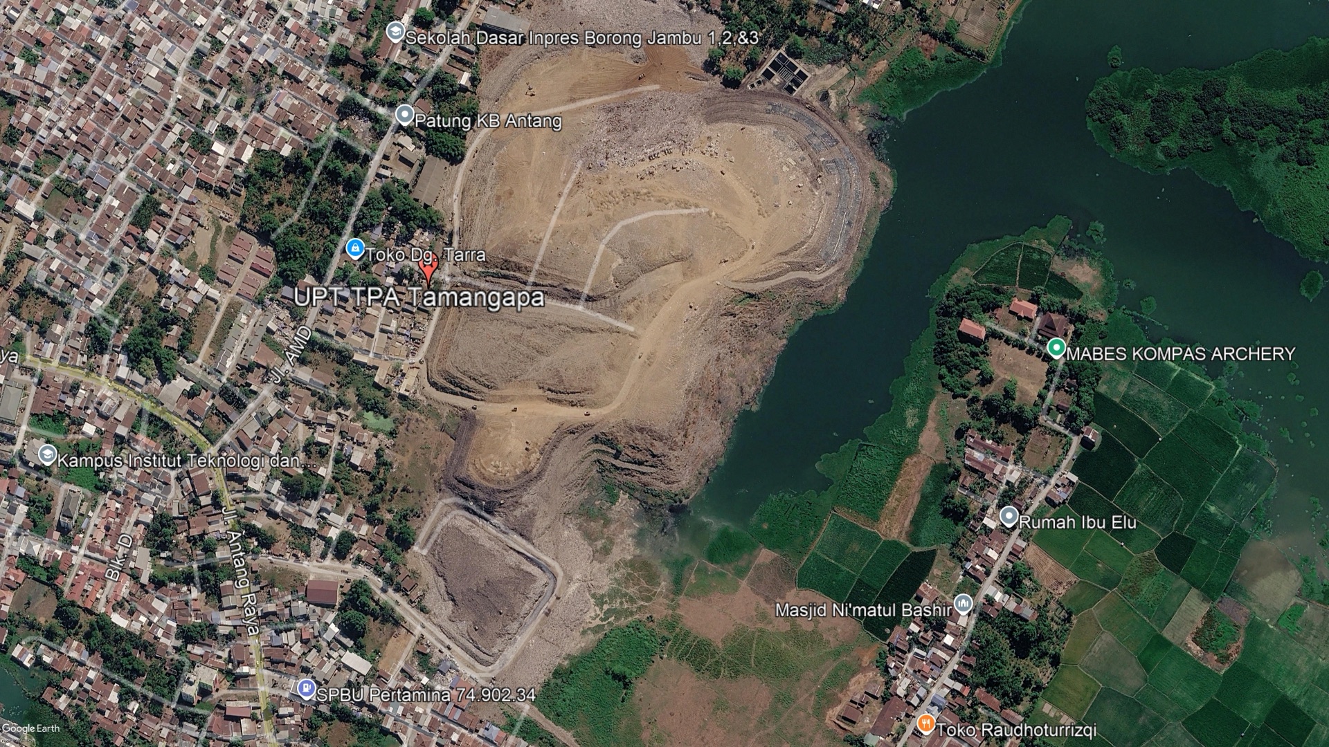 Citra Satelit TPA Tamangapa Tahun 2026